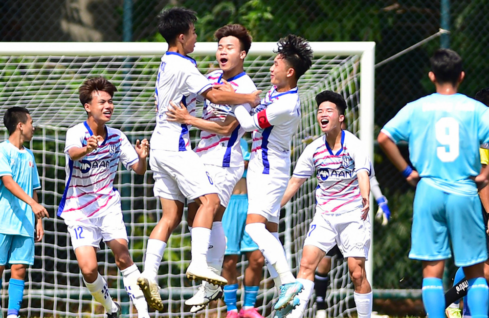 U19 Sông Lam Nghệ An giành tấm vé đầu tiên vào vòng bán kết. (Ảnh: VFF)
