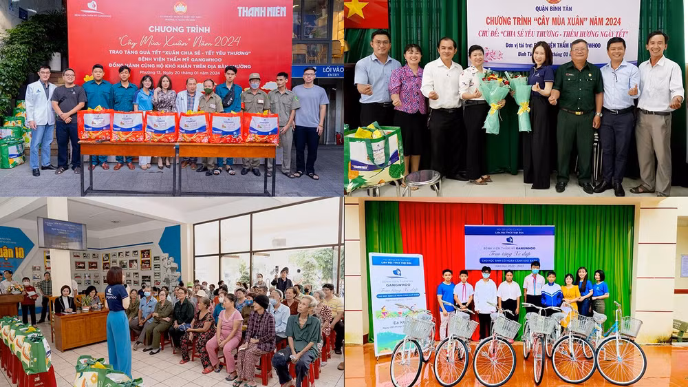 Bà Lê Hiền, Founder Bệnh viện thẩm mỹ Gangwhoo, thường xuyên có các hoạt động thiện nguyện.