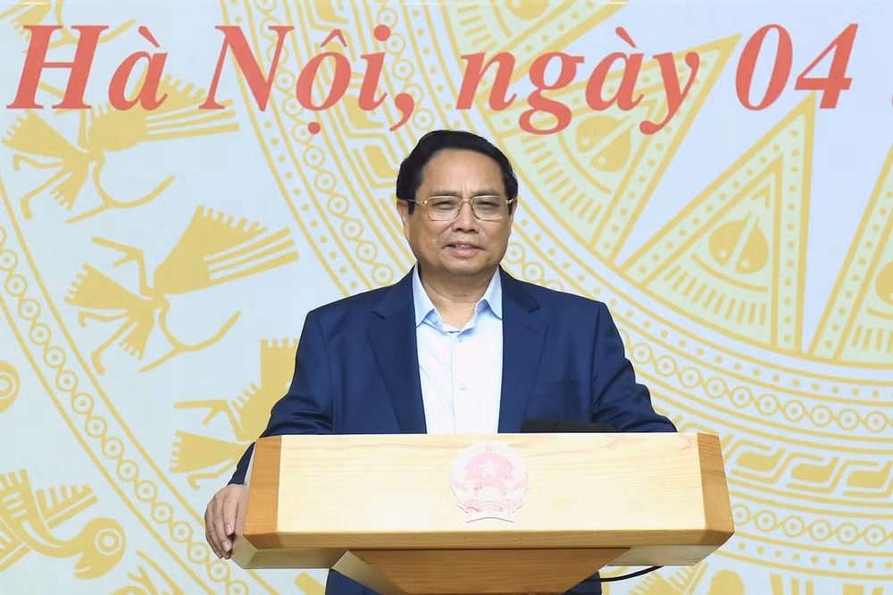Thủ tướng Phạm Minh Chính phát biểu tại phiên họp.