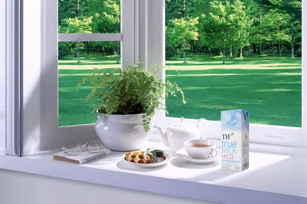TH true MILK HILO – Sữa tươi tiệt trùng giàu calci, ít béo, không lactose, không bổ sung đường.