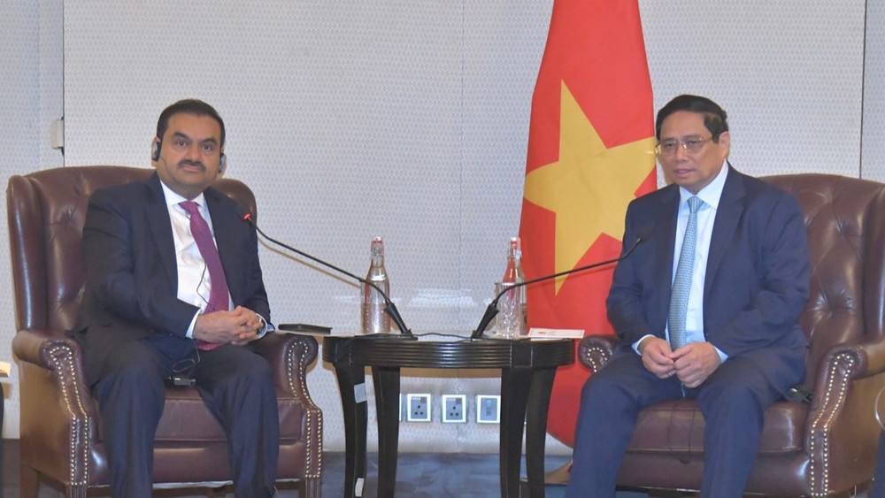 Thủ tướng Phạm Minh Chính tiếp ông Gautam Adani, Chủ tịch Tập đoàn Adani.