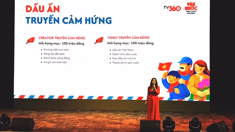 Giám đốc Trung tâm Dịch vụ truyền hình Phạm Thanh Phương phát biểu tại lễ phát động.