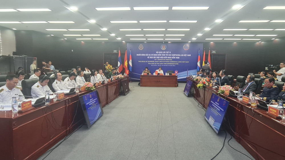 Hội nghị lần thứ 10 Người đứng đầu 3 cơ quan Kiểm toán tối cao Campuchia-Lào-Việt Nam.