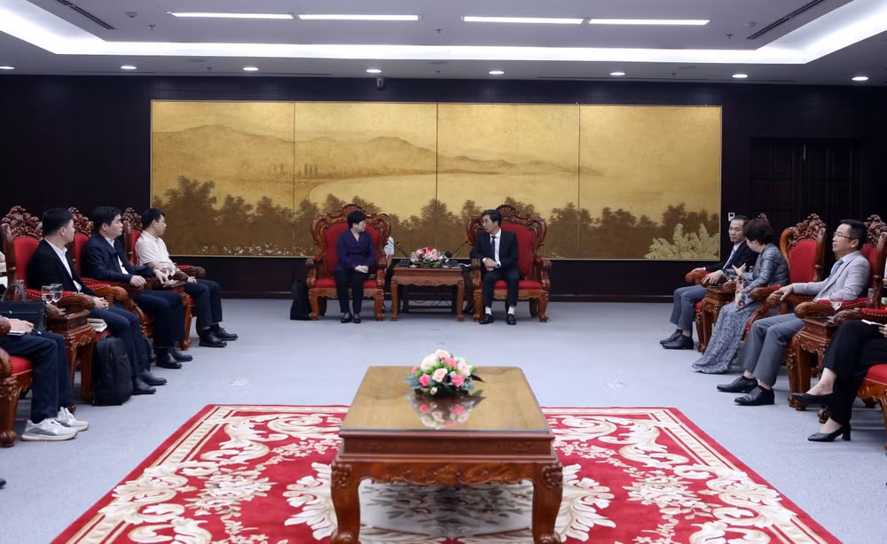 Lãnh đạo thành phố Đà Nẵng tiếp đoàn lãnh đạo cấp cao thành phố Trạm Giang (Trung Quốc). 