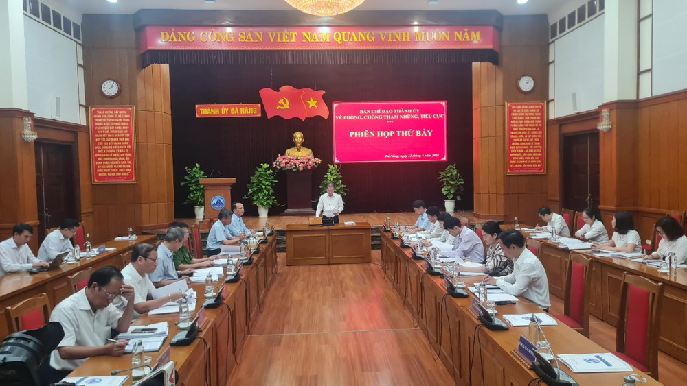 Phiên họp lần thứ 7 của Ban Chỉ đạo Thành ủy Đà Nẵng về công tác phòng, chống tham nhũng, tiêu cực. 