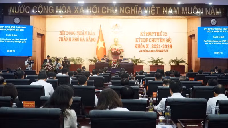 Quang cảnh Kỳ họp thứ 22 HĐND thành phố Đà Nẵng.