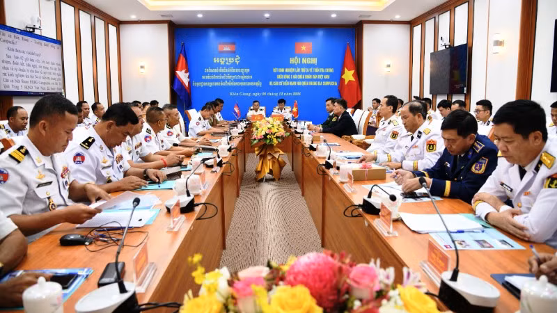 Hội nghị rút kinh nghiệm lần thứ 34 về hoạt động tuần tra chung Hải quân Việt Nam-Campuchia. 