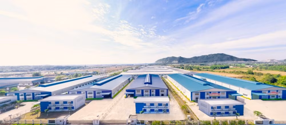Nhà xưởng cho thuê của hệ thống Sonadezi tại Khu công nghiệp Châu Đức.