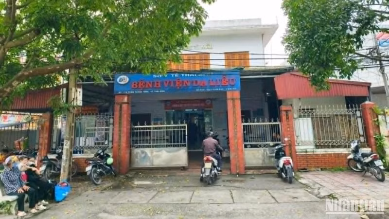 Bệnh viện Da liễu Thái Bình (cơ sở 1) rất chật chội, xuống cấp.