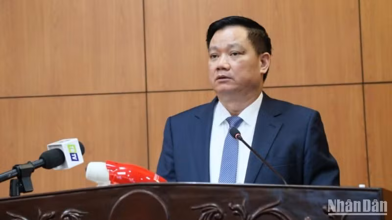 Bí thư Tỉnh ủy Thái Bình Nguyễn Khắc Thận phát biểu, làm rõ một số công việc cần triển khai ngay trong thời gian tới tại địa phương.