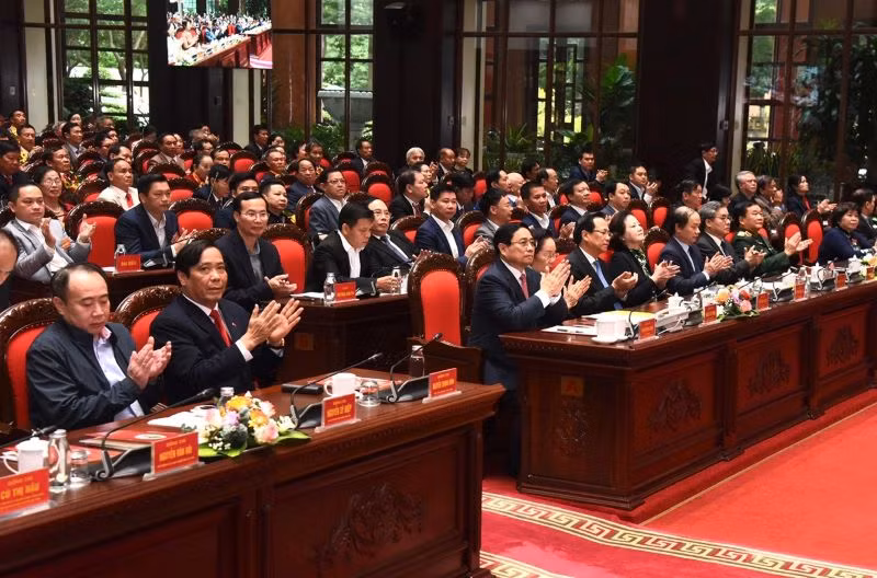 Hội nghị toàn quốc Biểu dương người cao tuổi tiêu biểu làm kinh tế giỏi lần thứ IV. (Ảnh: TRẦN HẢI)