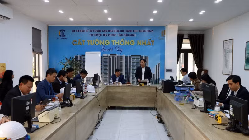 Quang cảnh buổi làm việc.