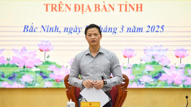 Chủ tịch Ủy ban nhân dân tỉnh Bắc Ninh Vương Quốc Tuấn yêu cầu đến ngày 15/4, phải xử lý toàn bộ cơ sở gây ô nhiễm môi trường tại xã Đại Bái, huyện Gia Bình.