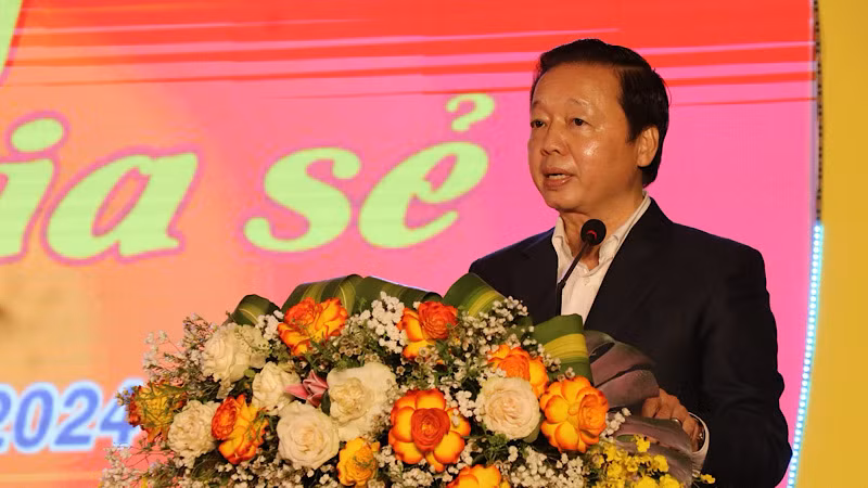 Phó Thủ tướng Trần Hồng Hà phát biểu tại chương trình.