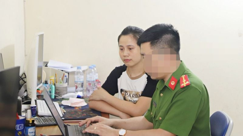 Bị can Trần Thị Hoa tại cơ quan điều tra.
