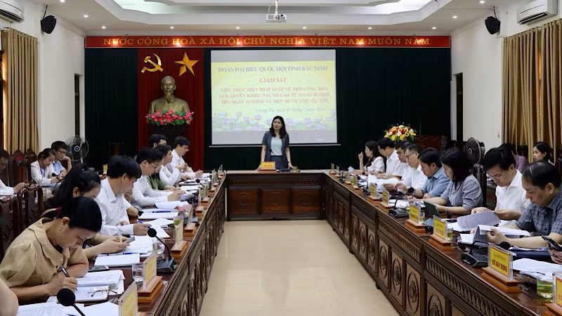 Quang cảnh buổi giám sát.