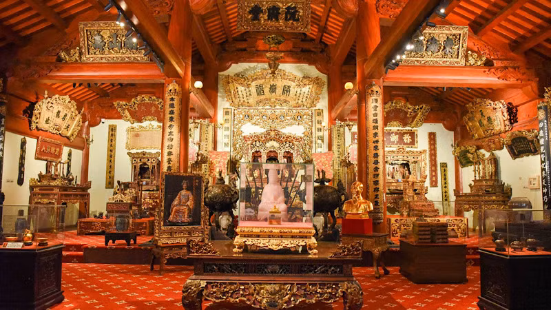 Ấn vàng đang được trưng bày, lưu giữ tại bảo tàng Hoàng gia Nam Hồng.