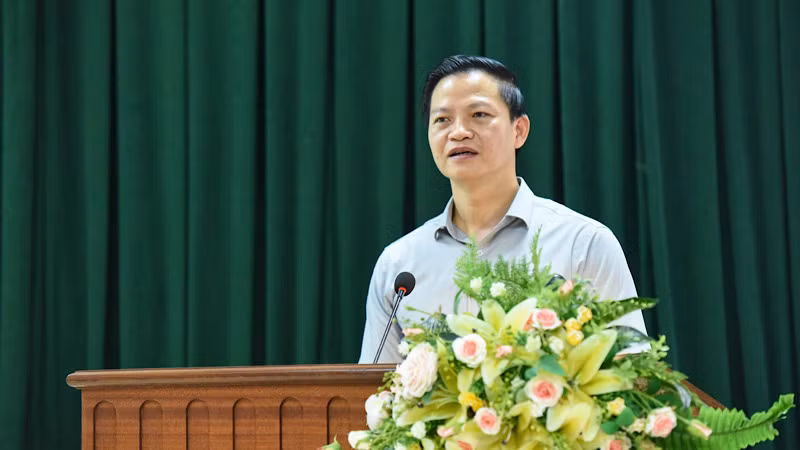 Đồng chí Vương Quốc Tuấn, Phó Chủ tịch Thường trực Ủy ban nhân dân tỉnh phát biểu chỉ đạo.