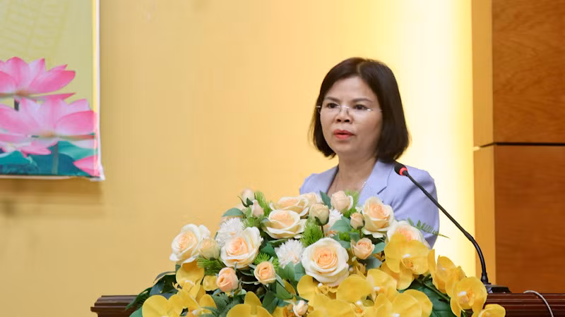 Đồng chí Nguyễn Hương Giang, Phó Bí thư Thường trực Tỉnh ủy, Chủ tịch Hội đồng nhân dân tỉnh Bắc Ninh kết luận hội nghị.