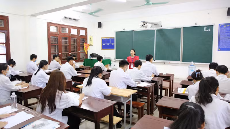 Các thí sinh tham dự kỳ thi tại Bắc Ninh.