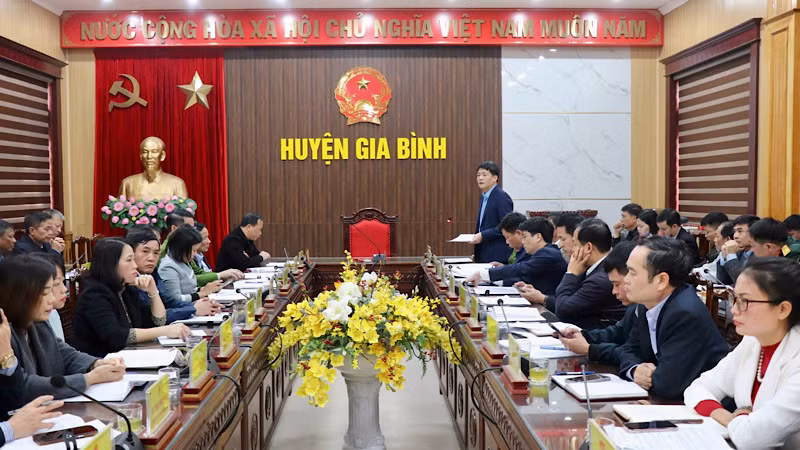 Huyện Gia Bình, tỉnh Bắc Ninh triển khai kế hoạch liên quan đến Dự án Đầu tư xây dựng Cảng vận chuyển hàng hóa tại xã Cao Đức.