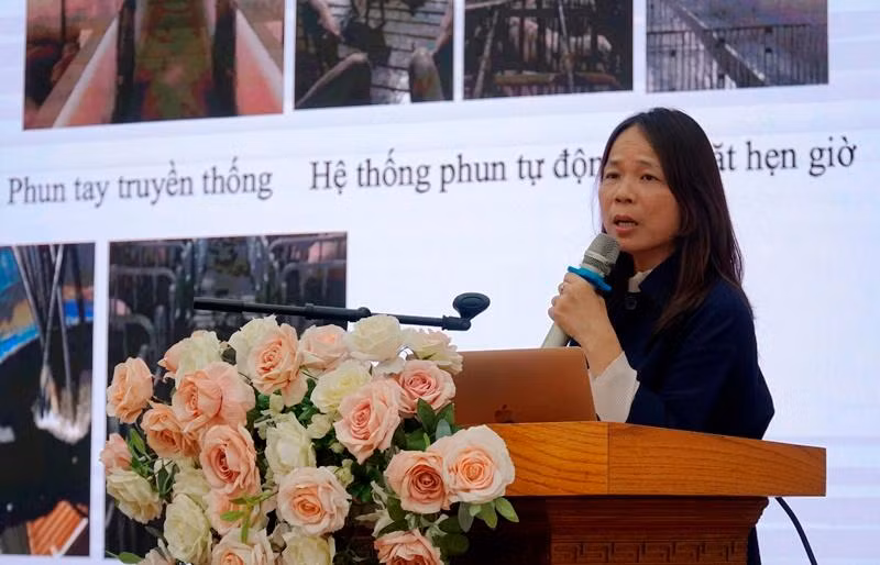 PGS,TS Nguyễn Thị Minh, Chủ nhiệm Chương trình “Ứng dụng công nghệ vượt trội hỗ trợ nông dân chăn nuôi - nuôi trồng thủy sản”.