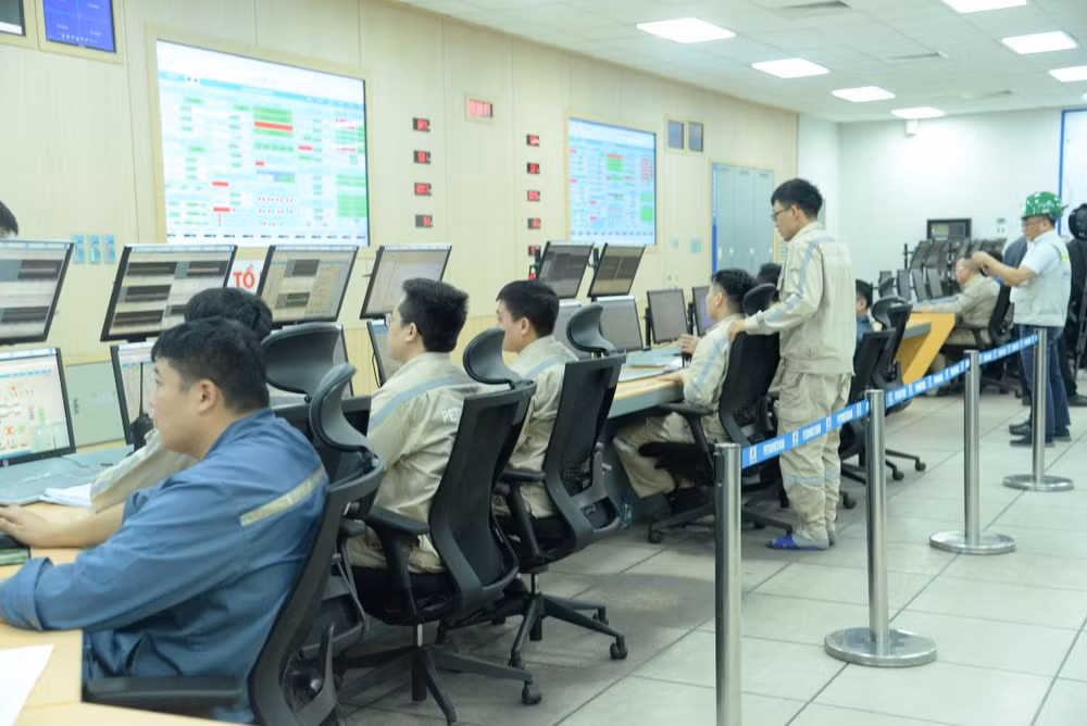 Phòng điều khiển trung tâm Nhà máy Nhiệt điện Thái Bình 2.