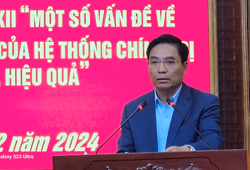 Bí thư Tỉnh ủy Thanh Hóa phát biểu kết luận tại hội nghị.