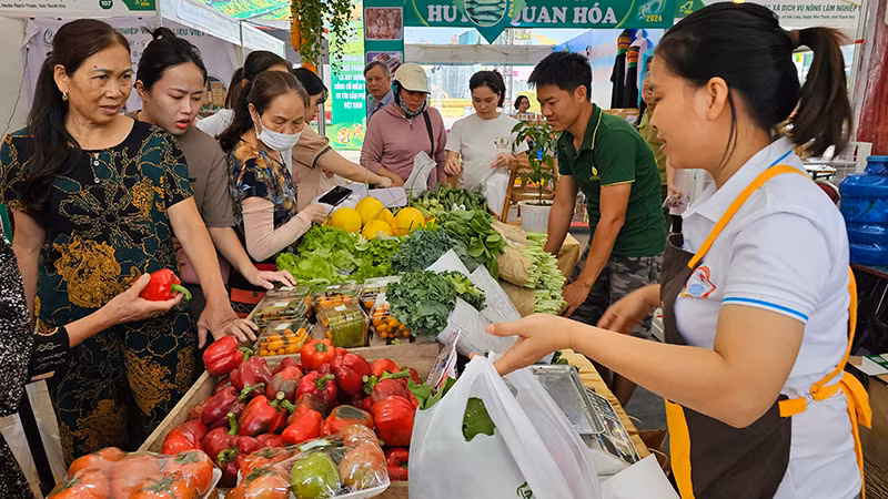 Người tiêu dùng lựa chọn nông sản sạch, an toàn.