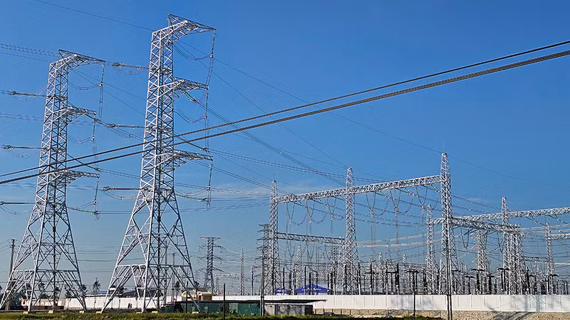 Trạm biến áp 500kV ở huyện Thiệu Hóa, tỉnh Thanh Hóa.