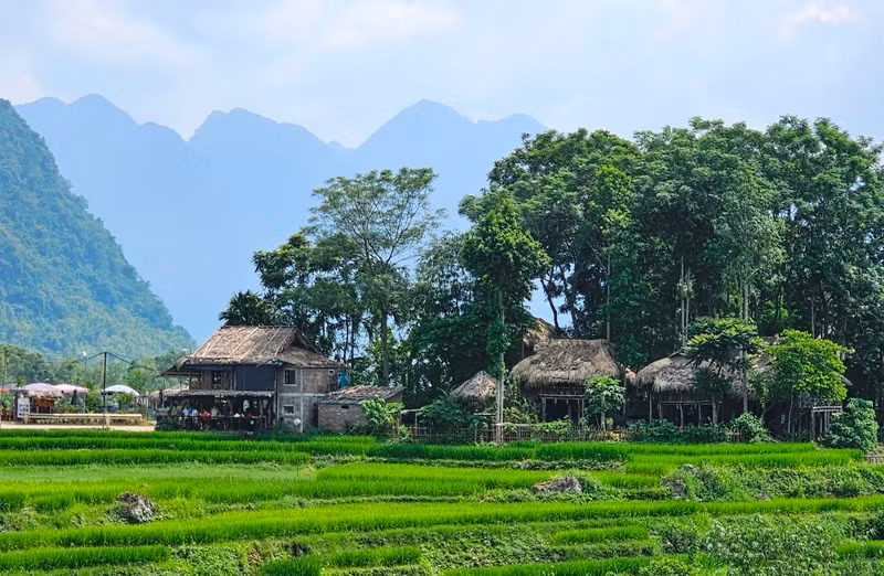 Một điểm lưu trú, ngắm phong cảnh ở xã Thành Lâm, huyện Bá Thước.