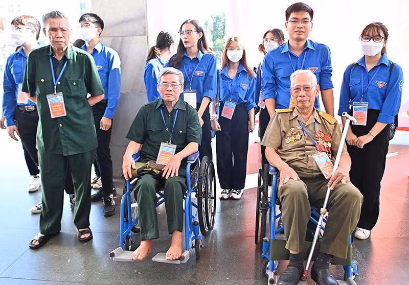 Đại biểu thương binh dự Lễ kỷ niệm 75 năm Ngày Thương binh-Liệt sĩ và tuyên dương người có công với cách mạng. (Ảnh minh họa: Đăng Khoa).