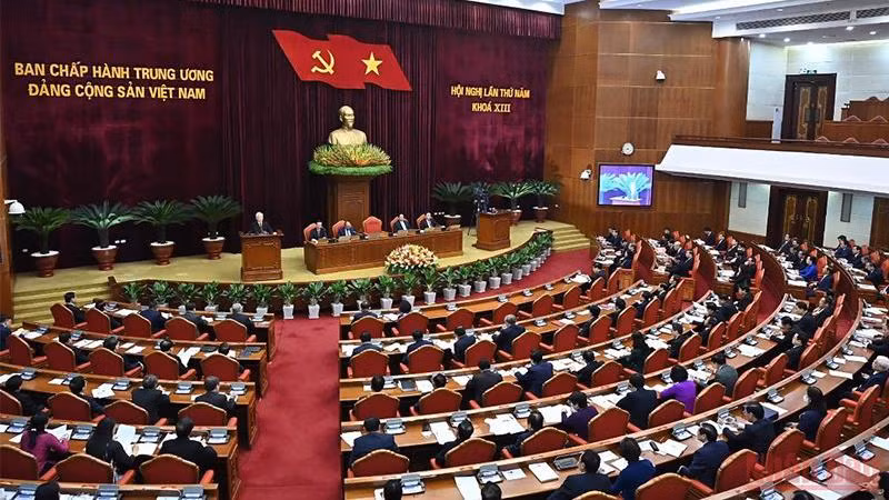 Hội nghị lần thứ 5 Ban Chấp hành Trung ương Đảng khóa XIII thảo luận, cho ý kiến về Đề án thành lập Ban Chỉ đạo cấp tỉnh về phòng, chống tham nhũng, tiêu cực. (Ảnh minh họa: Đăng Khoa)