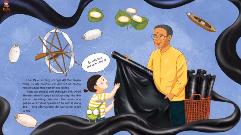 Mỗi trang sách mở ra cho các em nhỏ thế giới đầy thú vị về nghề cổ.