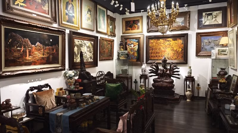 Không gian đậm tính nghệ thuật.
