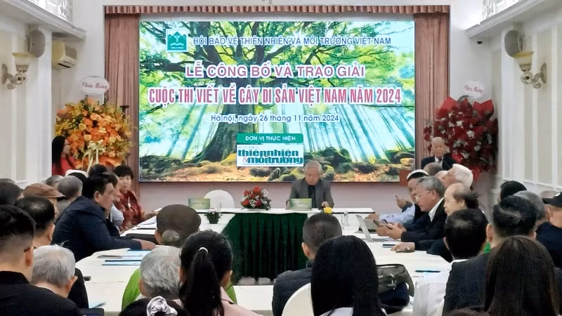 Quang cảnh buổi lễ trao giải cuộc thi.