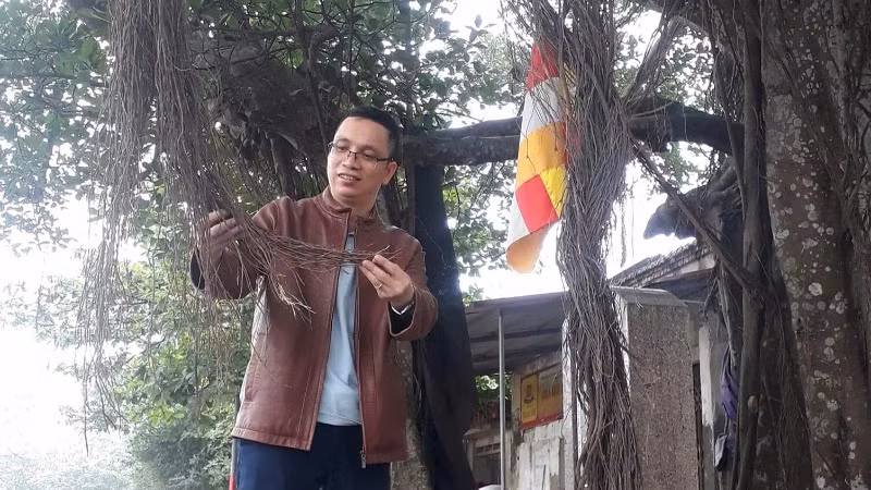 Nhà báo Nguyễn Văn Học (Báo Nhân Dân) rất tâm huyết với cây di sản và có tác phẩm đoạt Giải A của cuộc thi.