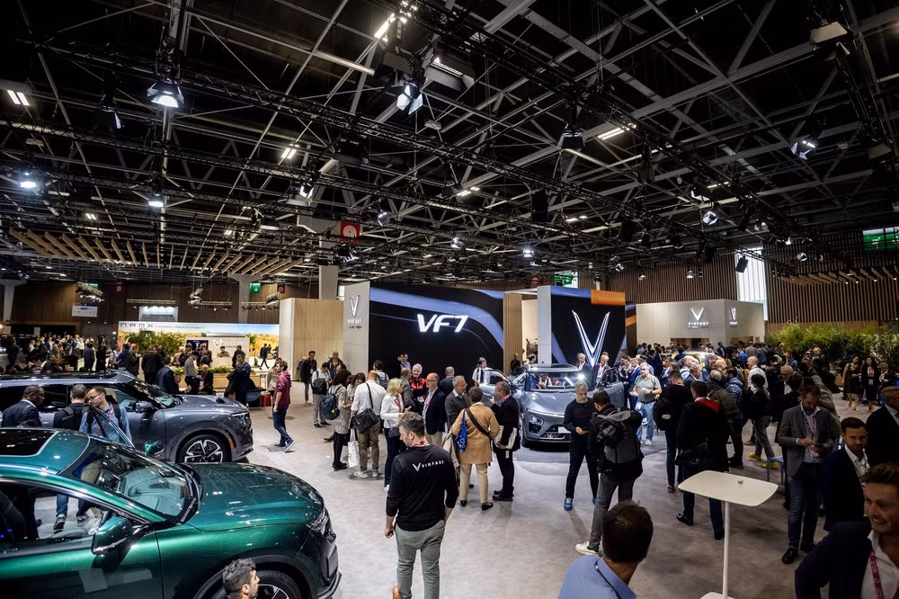 VinFast mang đến triển lãm năm nay 4 mẫu ô tô điện gồm VF 6, VF 7, VF 8 và VF 9.