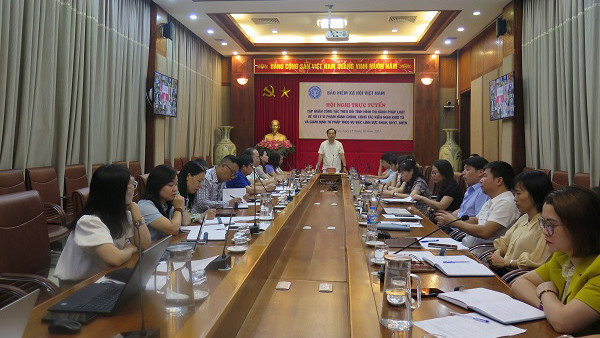 Đại biểu dự hội nghị tại đầu cầu Hà Nội. (Ảnh: Tâm Trung)