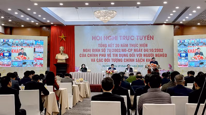 Hội nghị trực tuyến Tổng kết 20 năm thực hiện Nghị định số 78/2002/NĐ-CP.