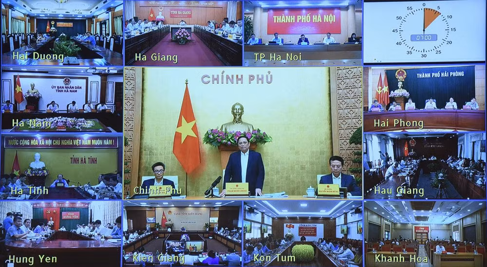 Hội nghị diễn ra dưới hình thức trực tiếp và trực tuyến đến các tỉnh, thành phố trong cả nước