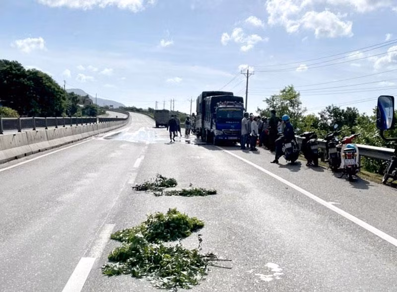 Hiện trường vụ tai nạn.