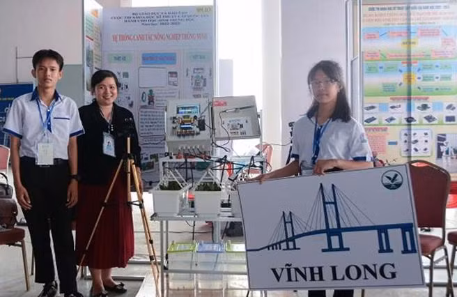 Một dự án được giới thiệu tại cuộc thi Khoa học kỹ thuật cấp quốc gia học sinh trung học lần thứ 11 (Ảnh: Bộ Giáo dục và Đào tạo)