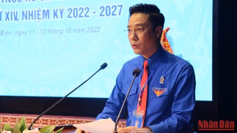 Thay mặt Ban Chấp hành, Bí thư Tỉnh đoàn Điện Biên khóa XIV Đặng Thành Huy hứa quyết tâm thực hiện các mục tiêu đã được đại hội thông qua.