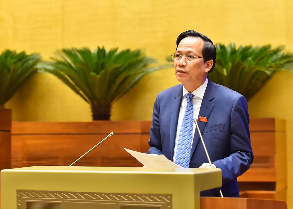 Bộ trưởng Lao động-Thương binh và Xã hội Đào Ngọc Dung. (Ảnh: Duy Linh)