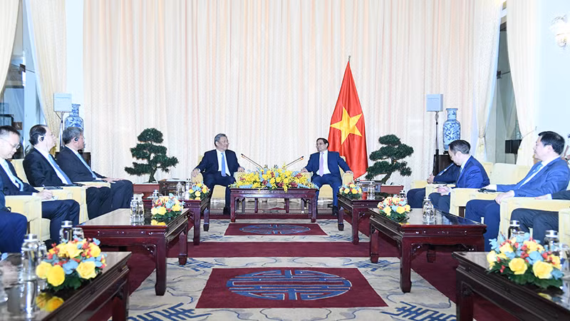 Quang cảnh buổi tiếp.