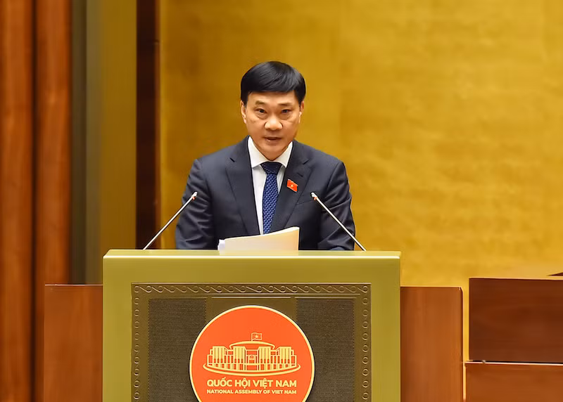 Chủ nhiệm Ủy ban Kinh tế Vũ Hồng Thanh phát biểu. (Ảnh: Thuỷ Nguyên)