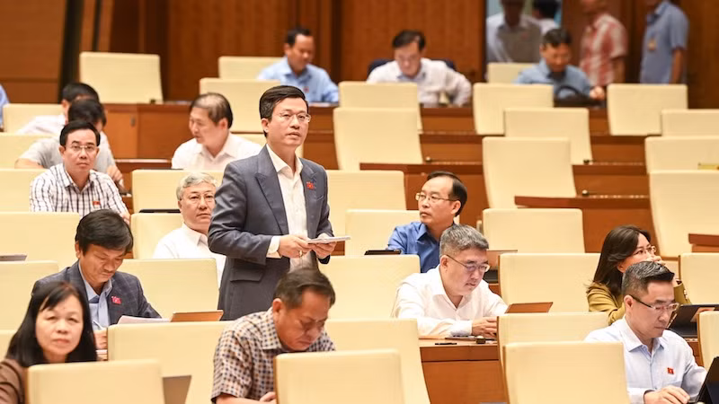 Đại biểu Đỗ Chí Nghĩa (đoàn Phú Yên). (Ảnh: Duy Linh)