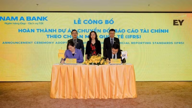 Mới đây, ngân hàng đã hoàn thành dự án chuyển đổi báo cáo tài chính IFRS.