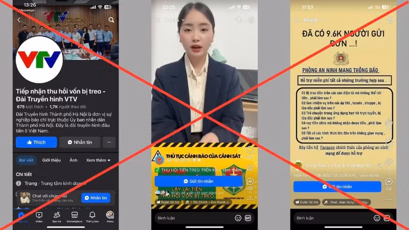 Các đối tượng lập nhiều tài khoản trên mạng xã hội, giả danh các cơ quan, đơn vị uy tín để thực hiện hành vi lừa đảo.